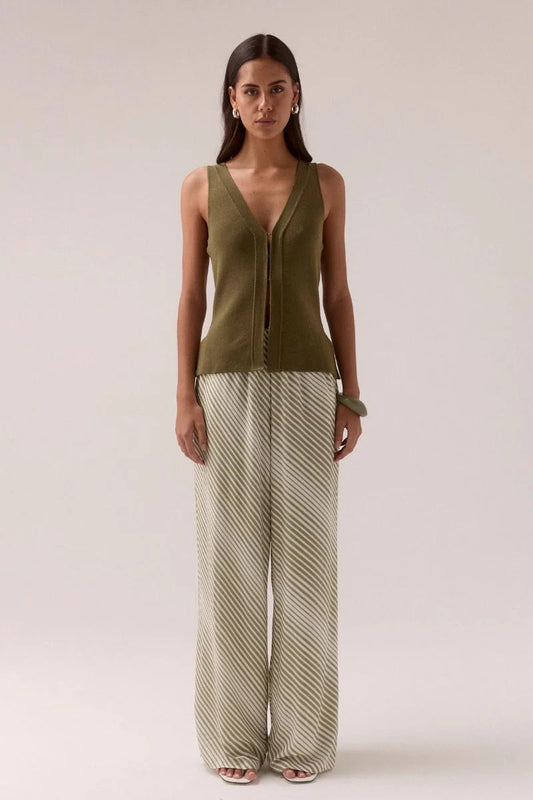 Sentiment Knit Top - Olive Sovere