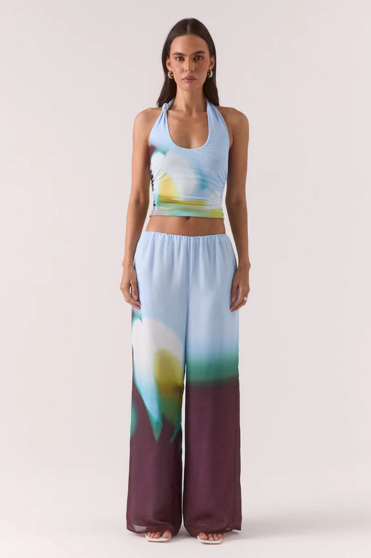 Zinnia Mesh Top - Azure Sovere