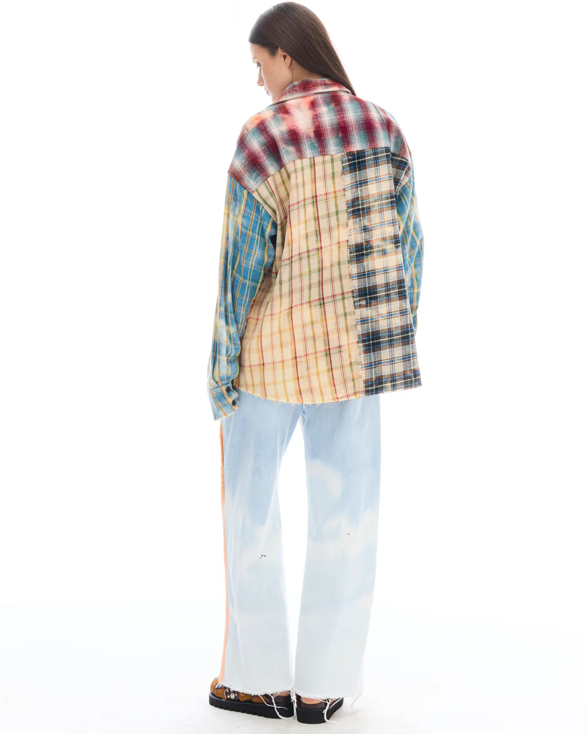 Patchwork Check Flannel Shirt - Multicolour The Tales