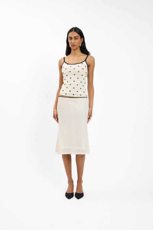 Polka Camisole Mesh With Harper Lu