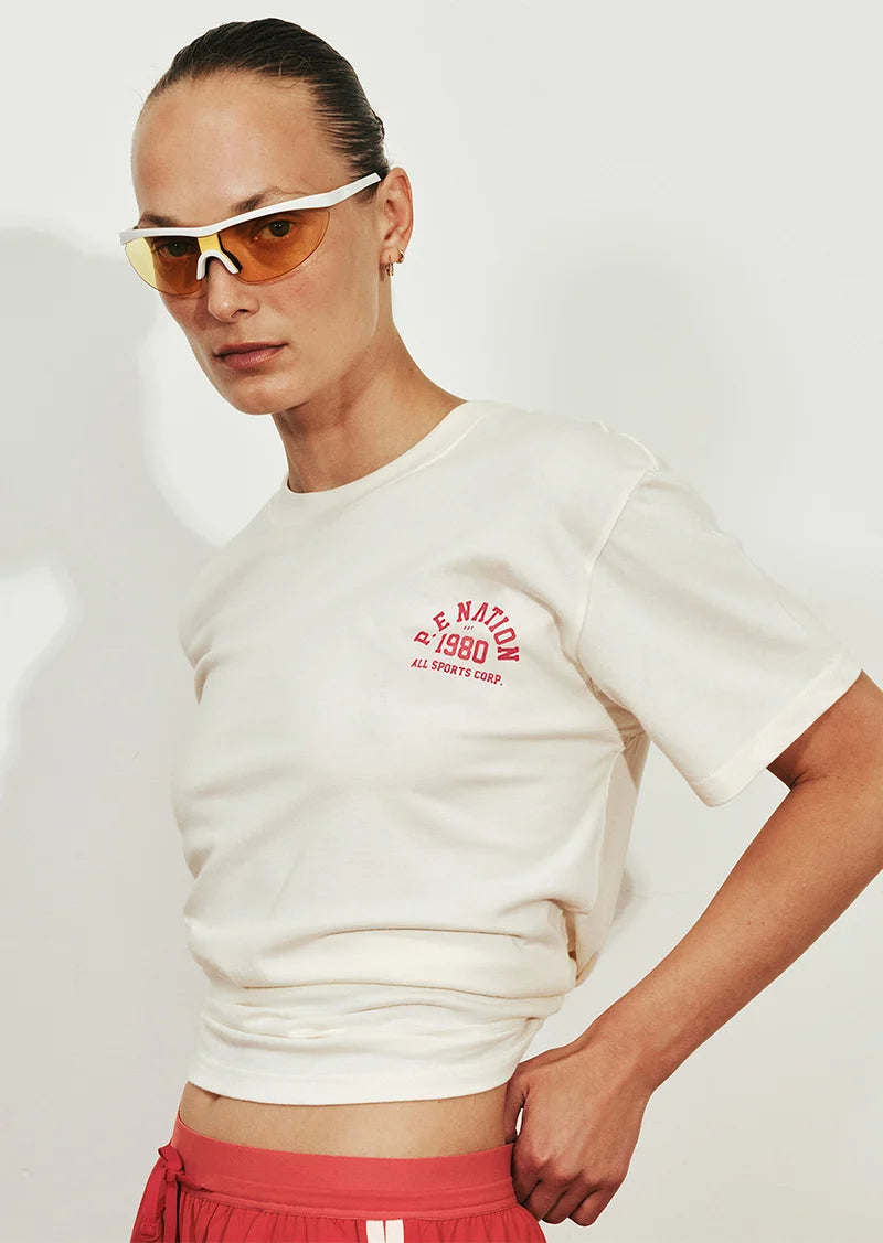 Backspin 2.0 Relaxed Tee - White P.E Nation