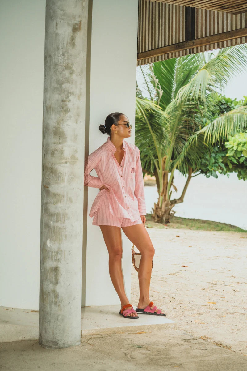 AJJA Pocket Shirt - Blush Pink