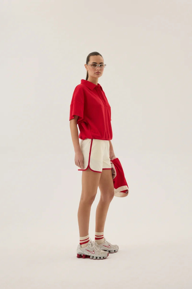 AJ Waffle Short Sleeve Sweatshirt