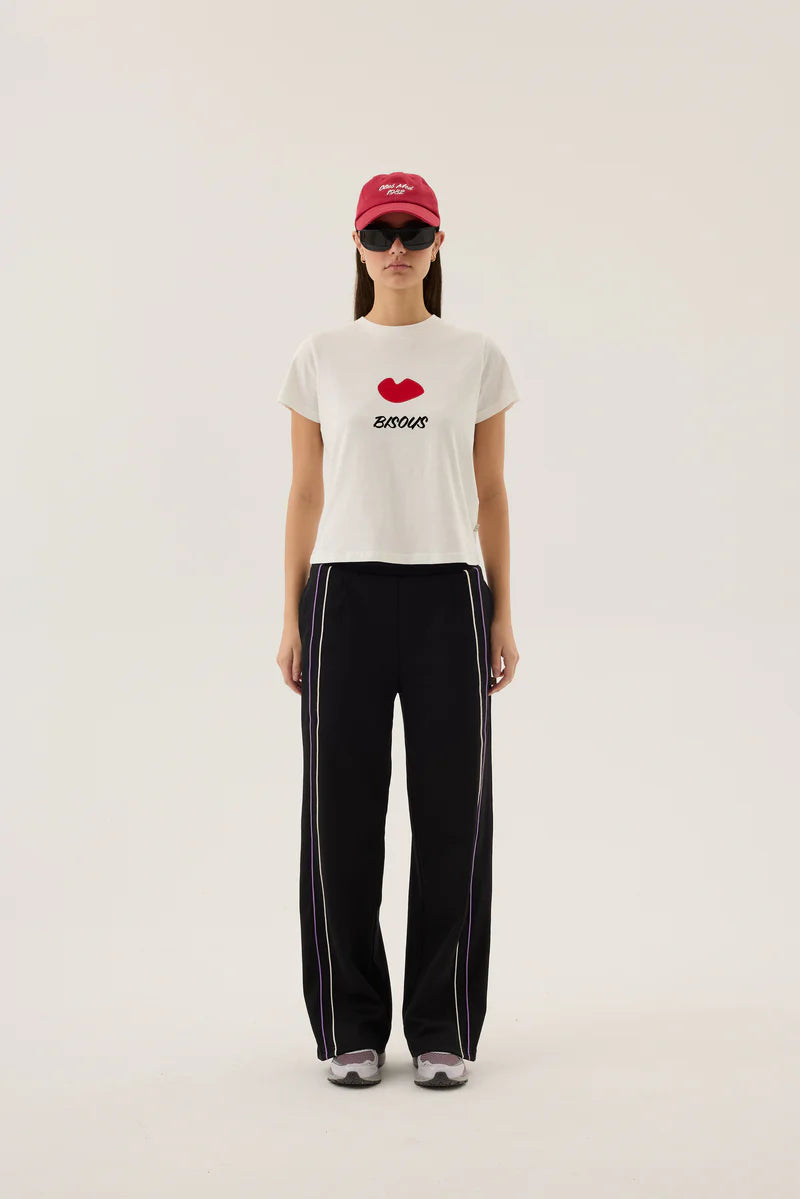 Bisous Baby Tee - Warm White Araminta James