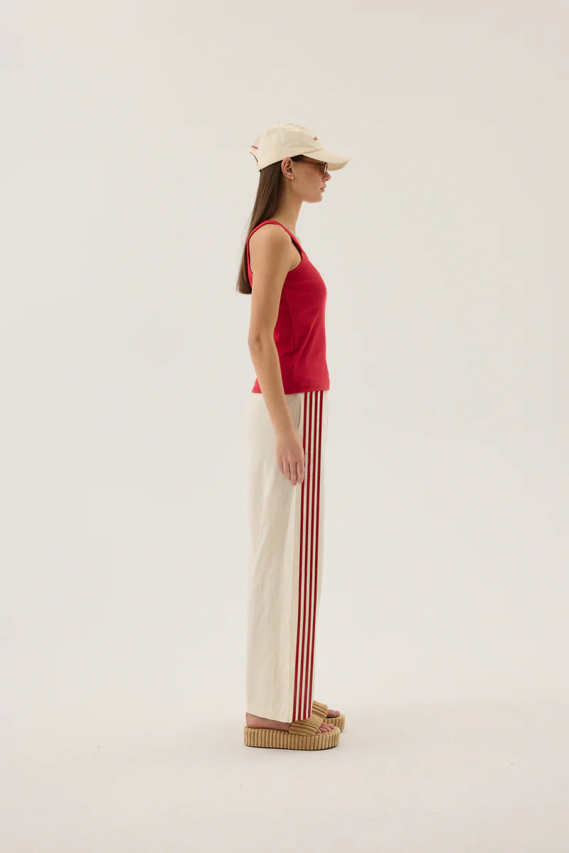 Chilli Knit Tank - Poppy Red