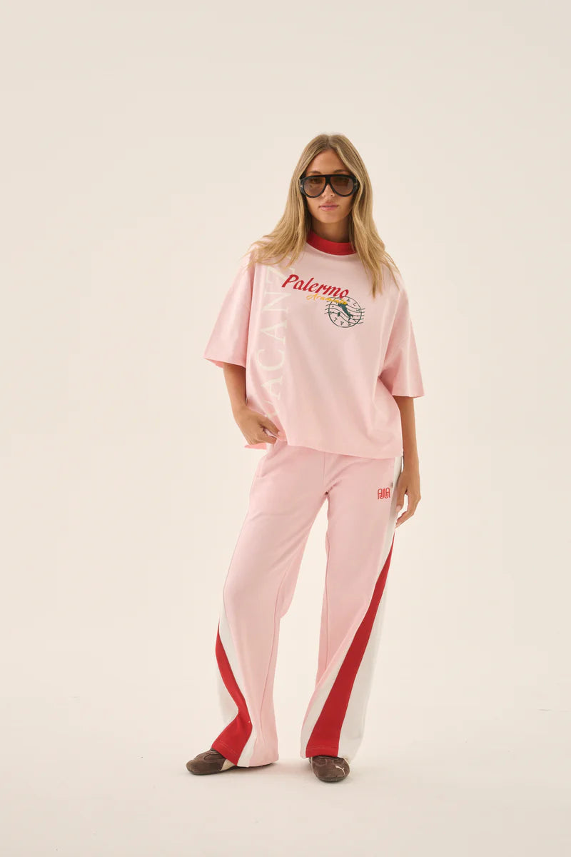 Vacanza Short Sleeve Tee - Ballet Pink Araminta James