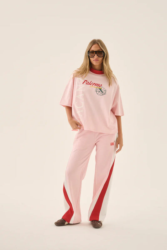 Vacanza Short Sleeve Tee - Ballet Pink Araminta James