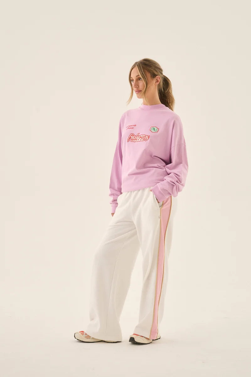 Palermo Long Sleeve Tee - Pink Lavender Araminta James