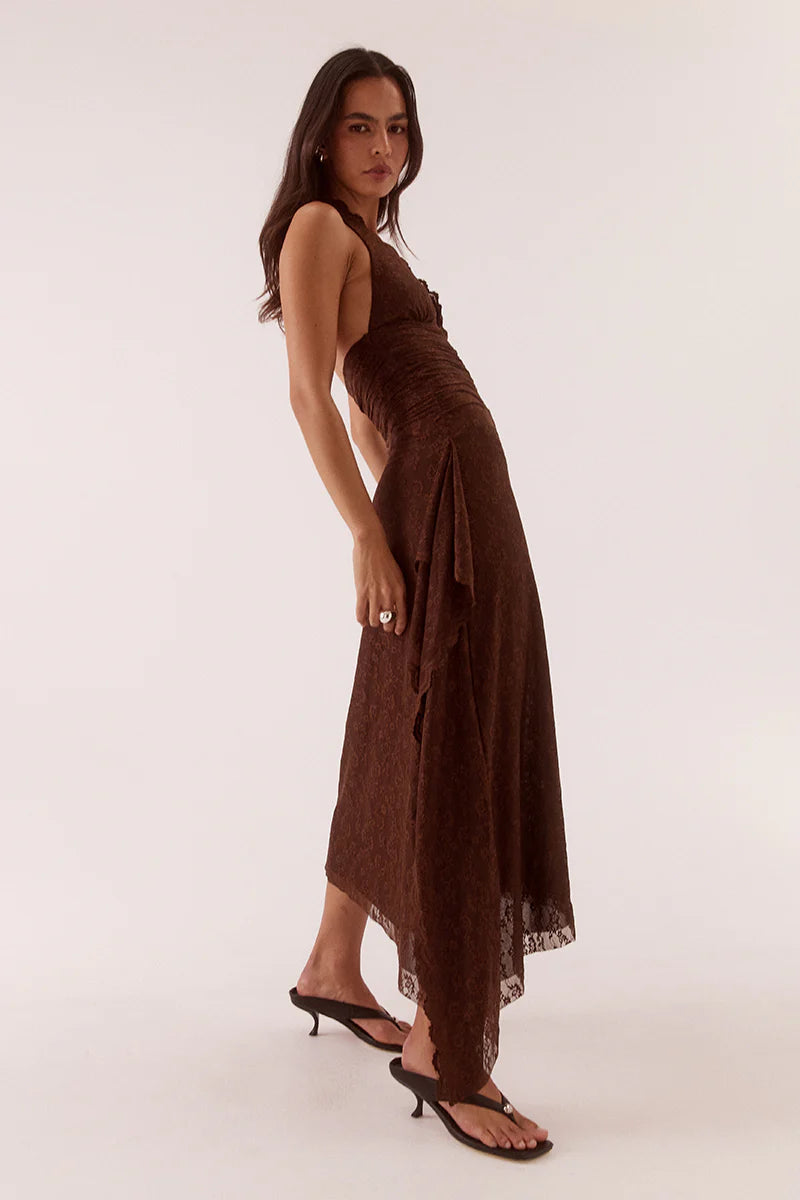 Harper Dress - Chocolate Sovere