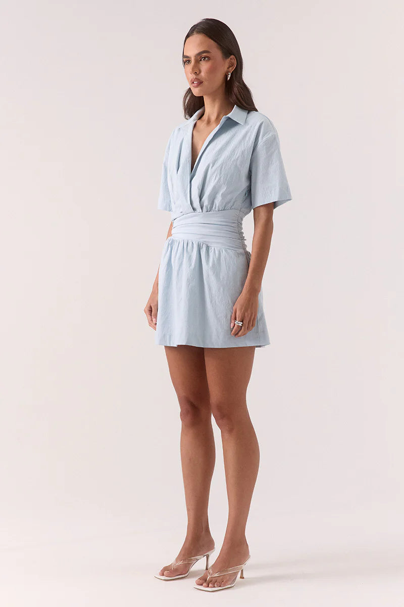 Atlas Mini Dress - Vista Blue Sovere