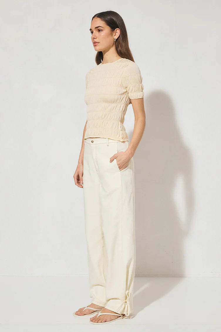 Vega Knit Top - Cream Mon Renn