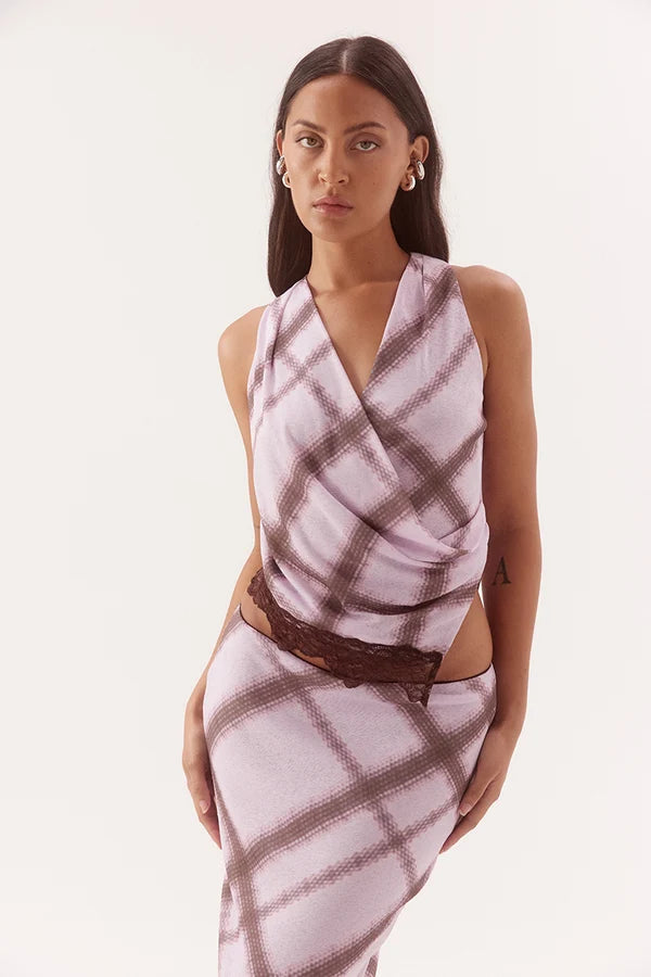 Ashti Top - Plaid Sovere