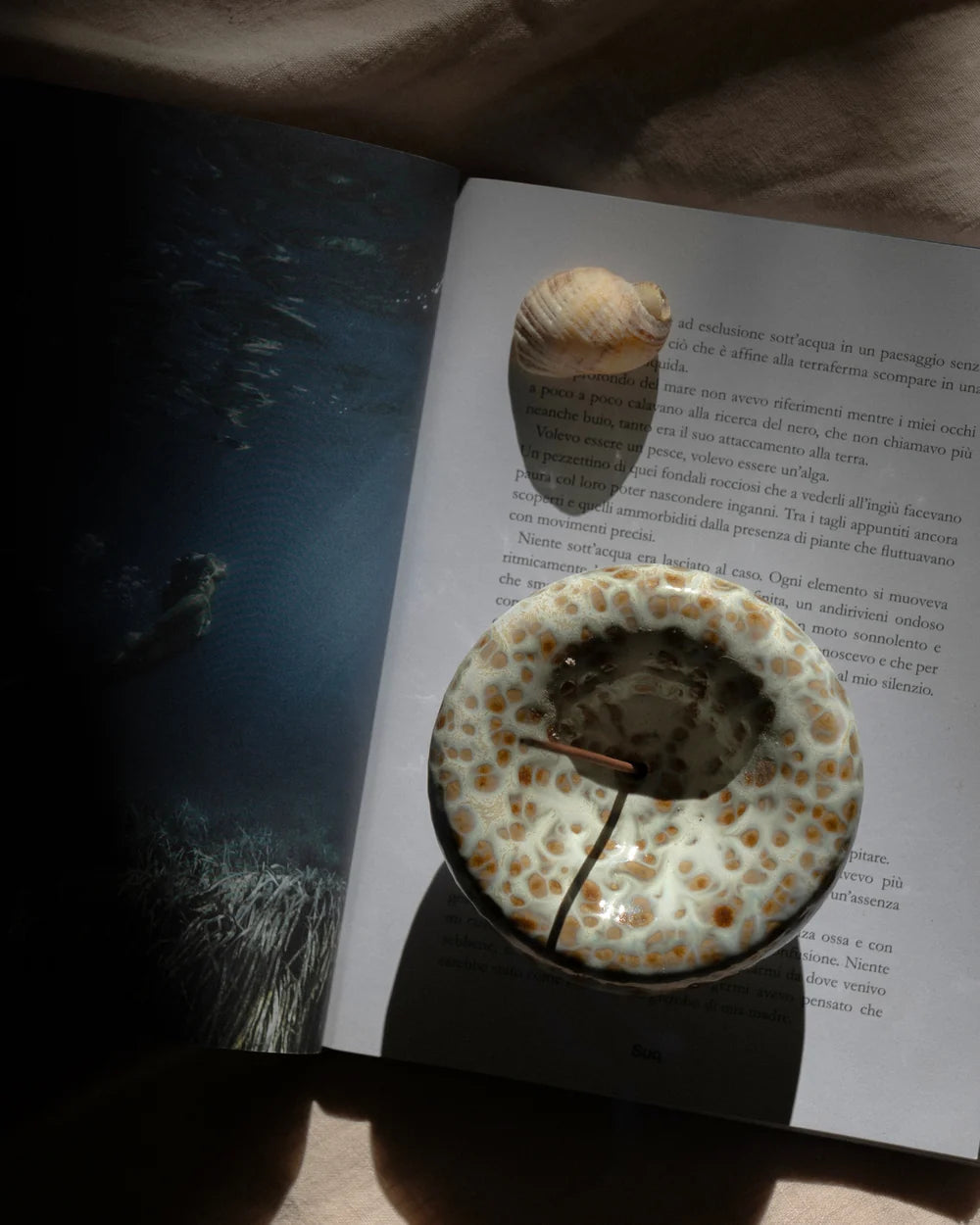 The Vessel Incense Holder - Seafoam Gentle Habits