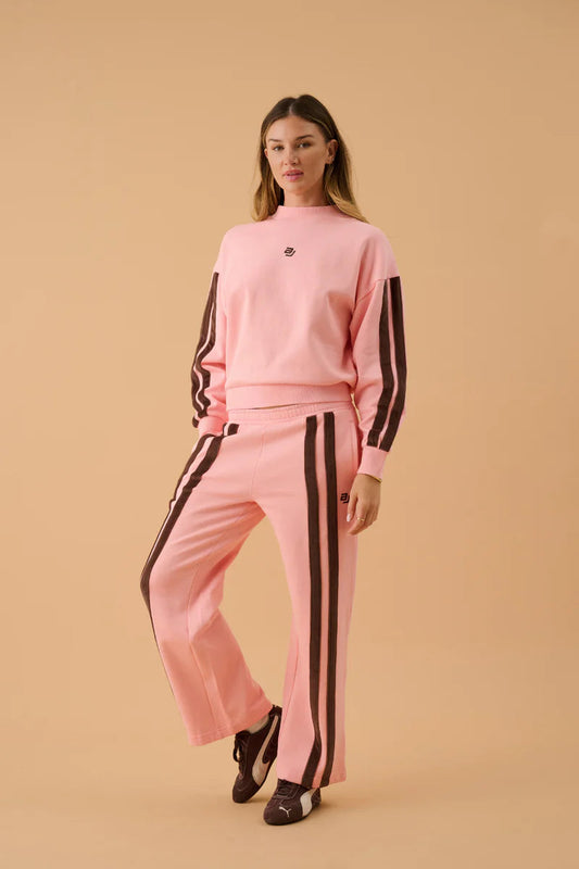 AJ Logo Sweater - Rose Quartz Araminta James