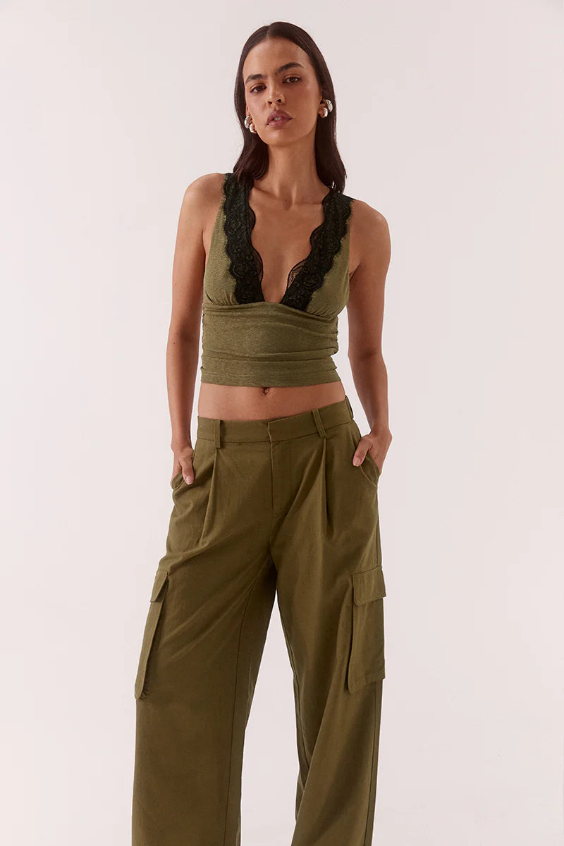 Loni Top - Olive Sovere