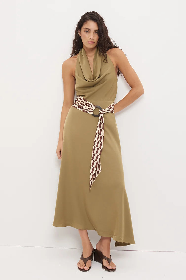 Essence Dress - Khaki Mon Renn