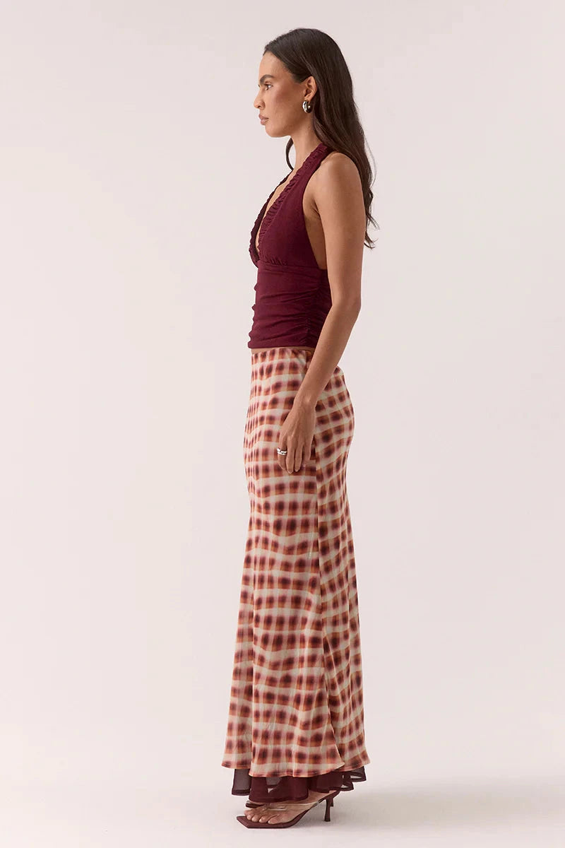 Euphoria Skirt - Check Sovere
