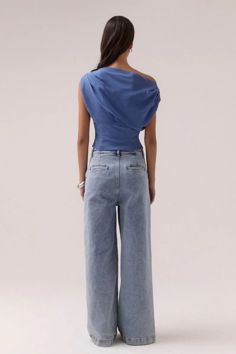 Ada Top - Dusk Blue Sovere