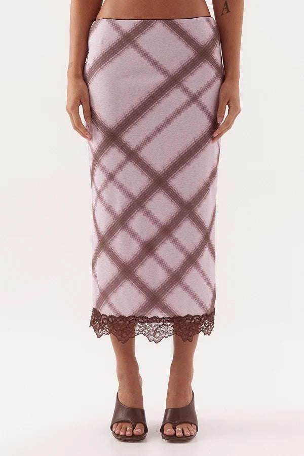 Ashti Slip Skirt - Plaid Sovere