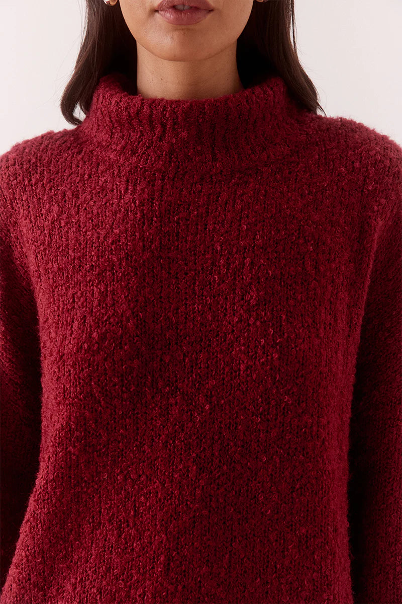Verse Sweater - Raspberry Wine Sovere