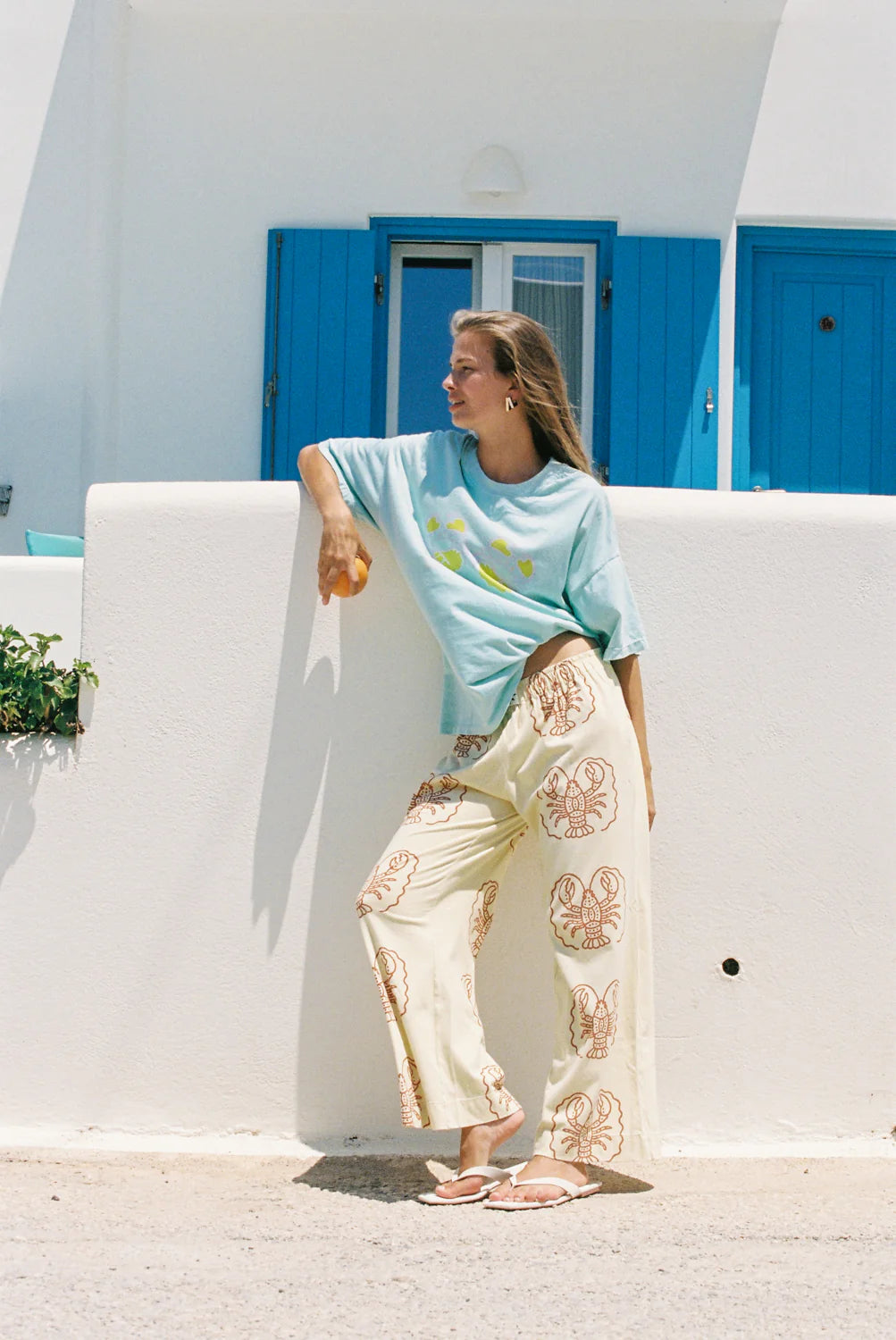 Crab Core Tee - Mint Blue Ciao Ciao