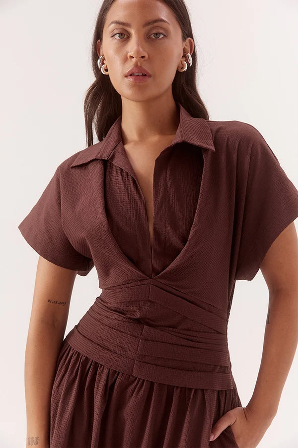 Lyra Dress - Chocolate Sovere