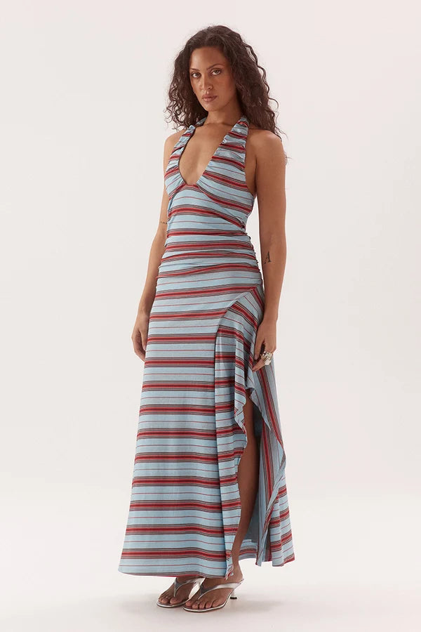 Zumi Dress - Zumi Stripe Blue Sovere