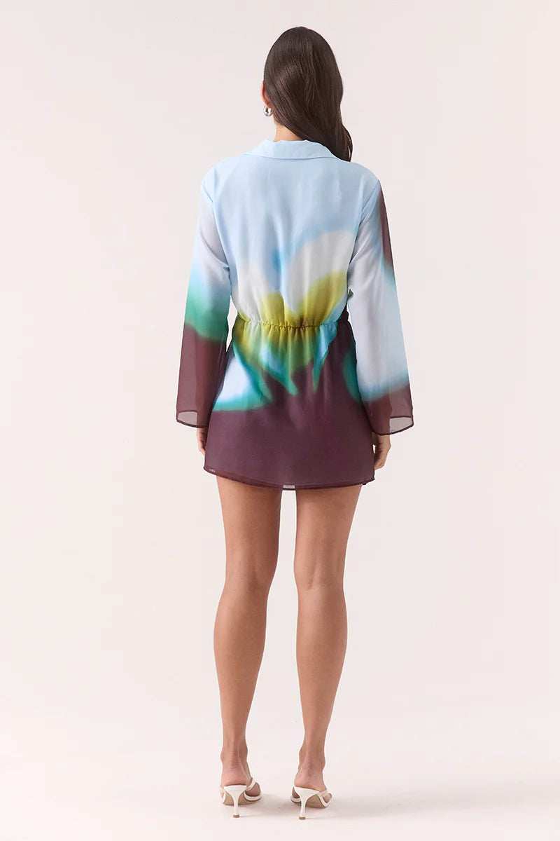 Zinnia Shirt Dress - Azure Sovere