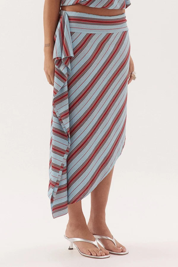Zumi Stripe Skirt - Zumi Stripe Blue Sovere