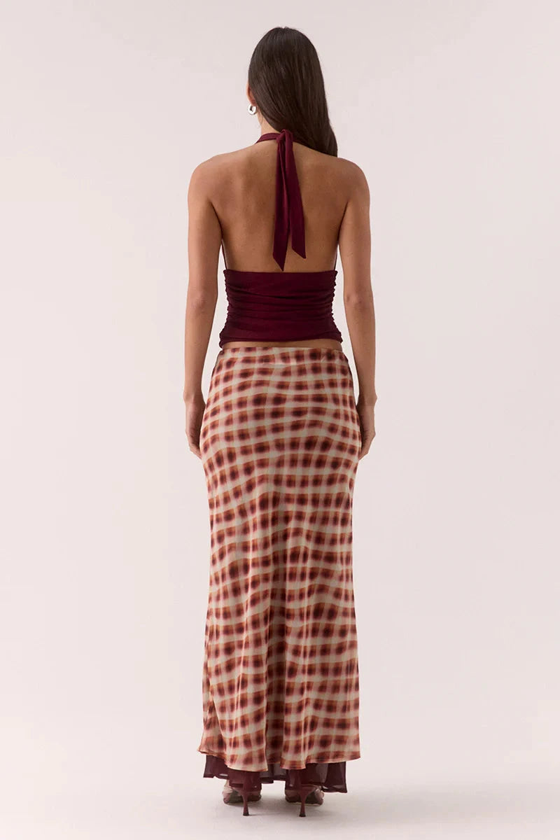 Euphoria Skirt - Check Sovere