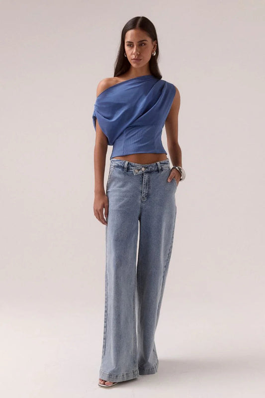 Ada Top - Dusk Blue Sovere