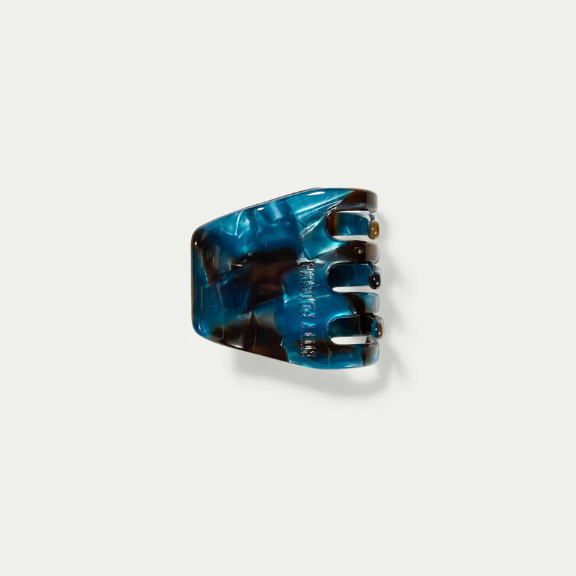 Petite Blue Tortoiseshell Pearl Hair Claw Clip Kitty Paloma