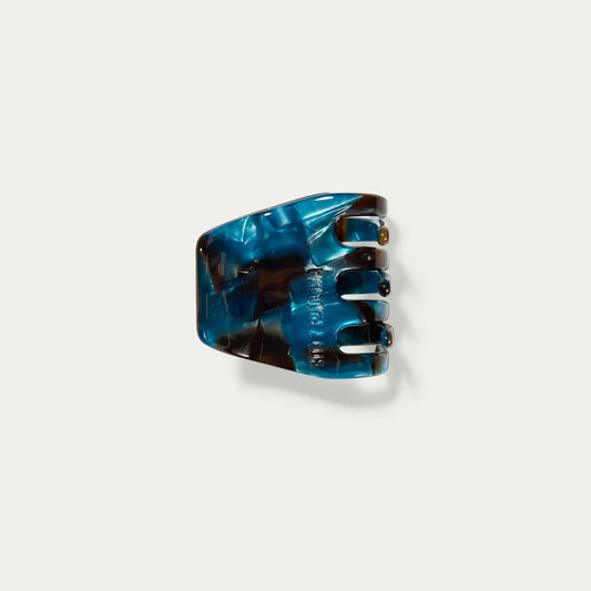 Petite Blue Tortoiseshell Pearl Hair Claw Clip Kitty Paloma