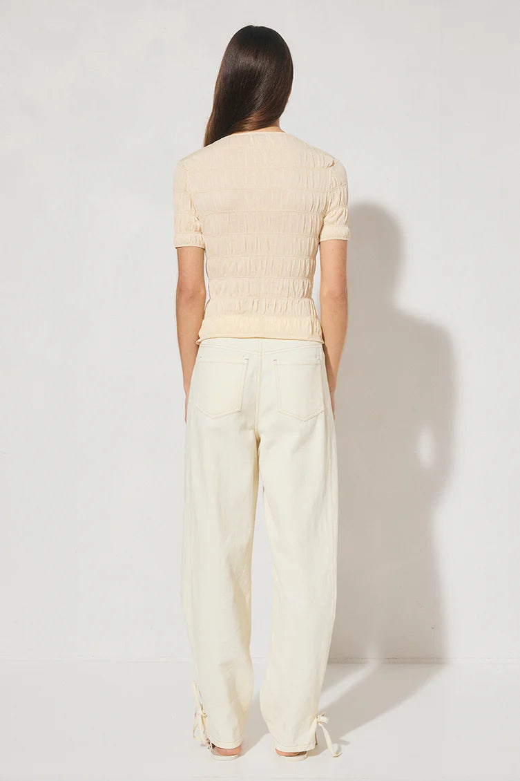Vega Knit Top - Cream Mon Renn