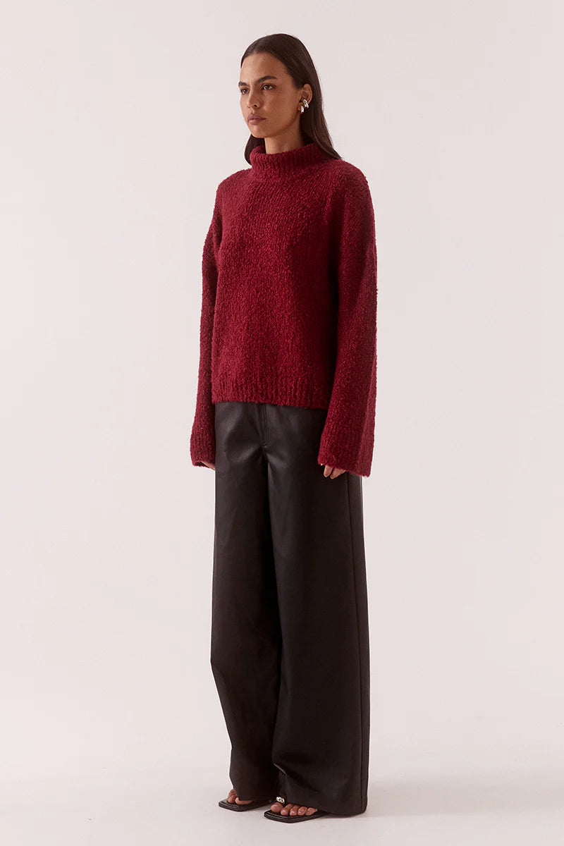 Verse Sweater - Raspberry Wine Sovere