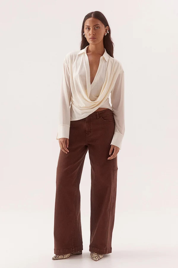 Selen Shirt - Chalk Sovere