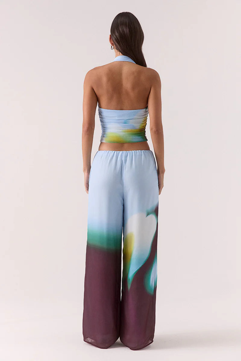 Zinnia Mesh Top - Azure Sovere