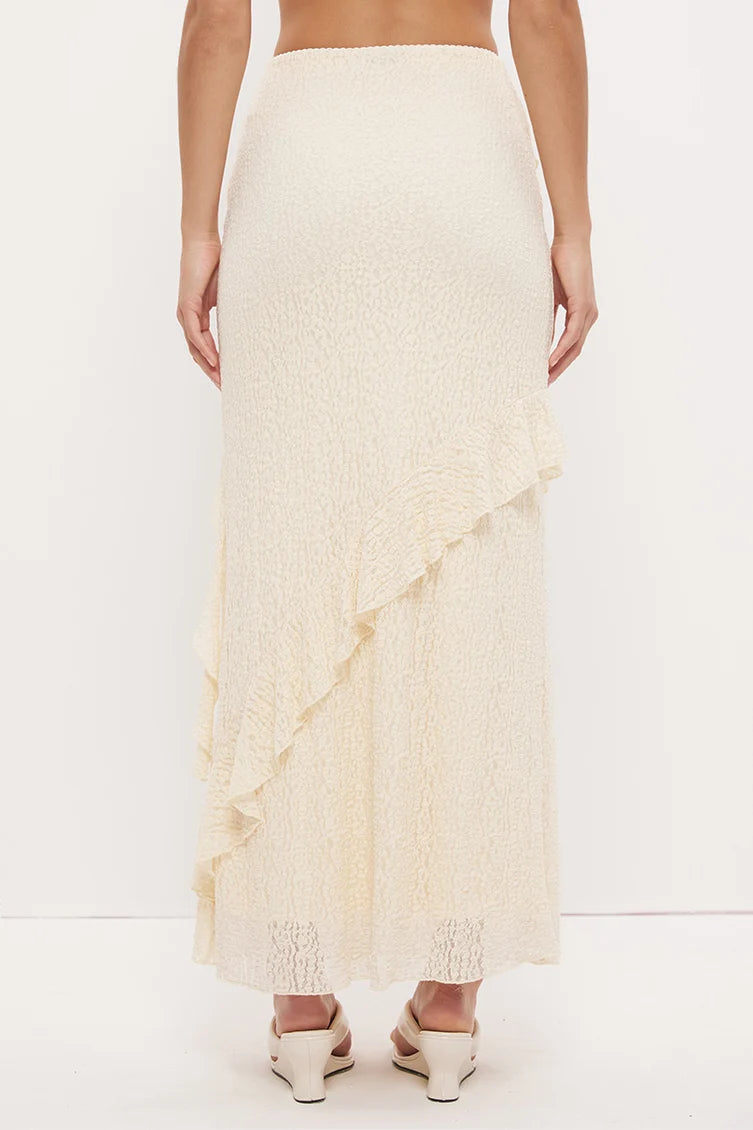 Kira Lace Skirt - Ecru Mon Renn