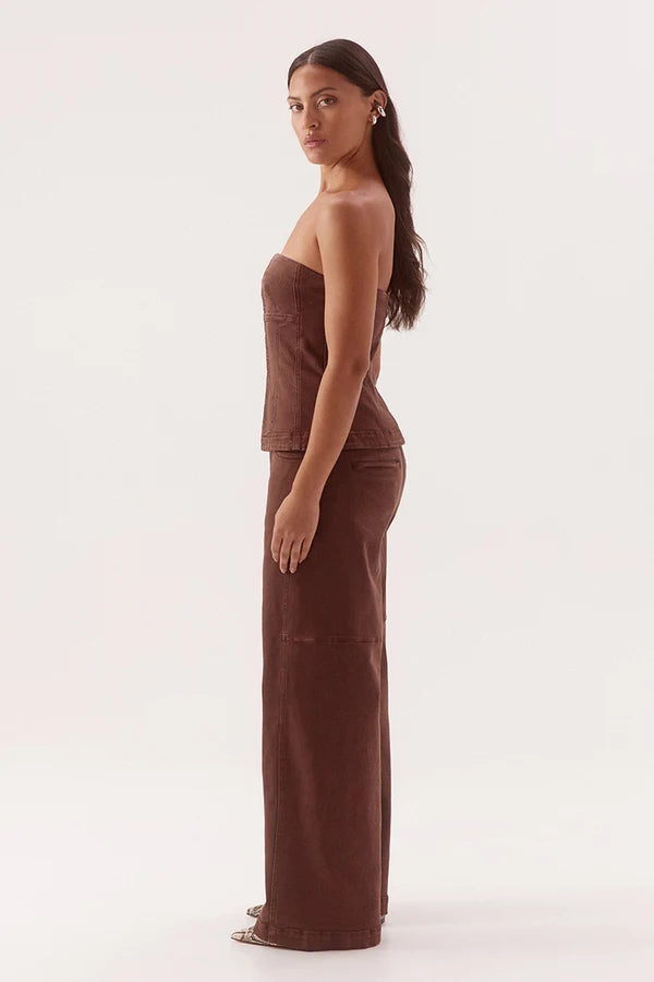 Dakota Denim Bodice - Hazelnut Sovere