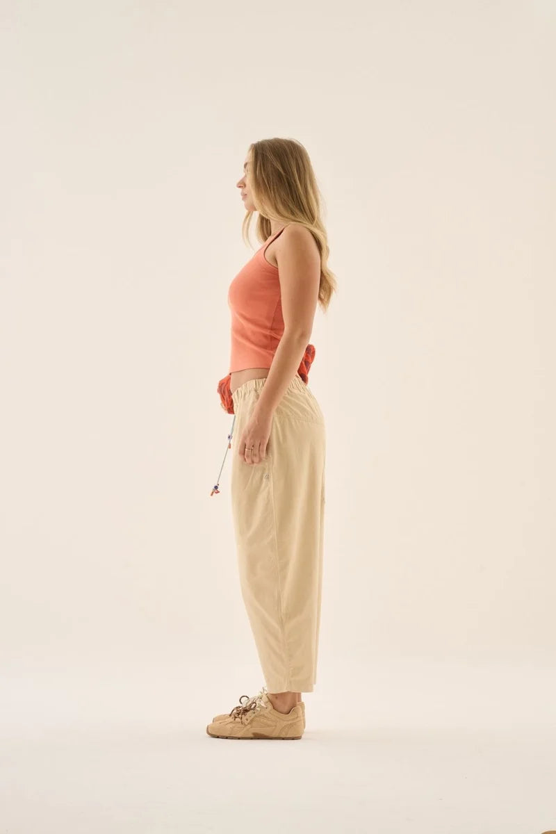 AJ Barrel Pant - Sand Araminta James