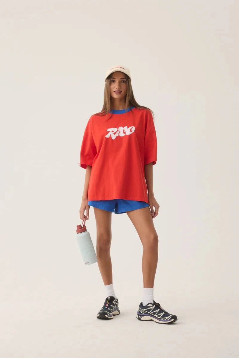 Rico Oversized Tee - Apple Red Araminta James