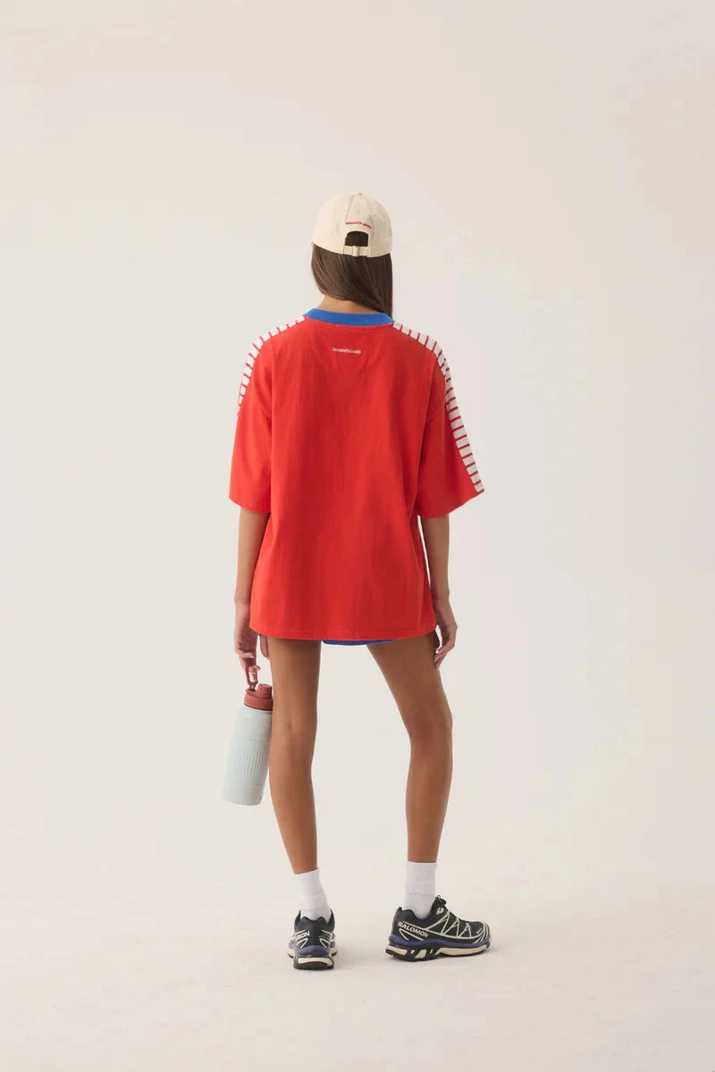 Rico Oversized Tee - Apple Red Araminta James