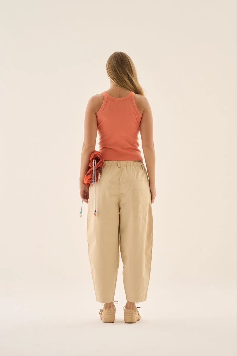 AJ Barrel Pant - Sand Araminta James