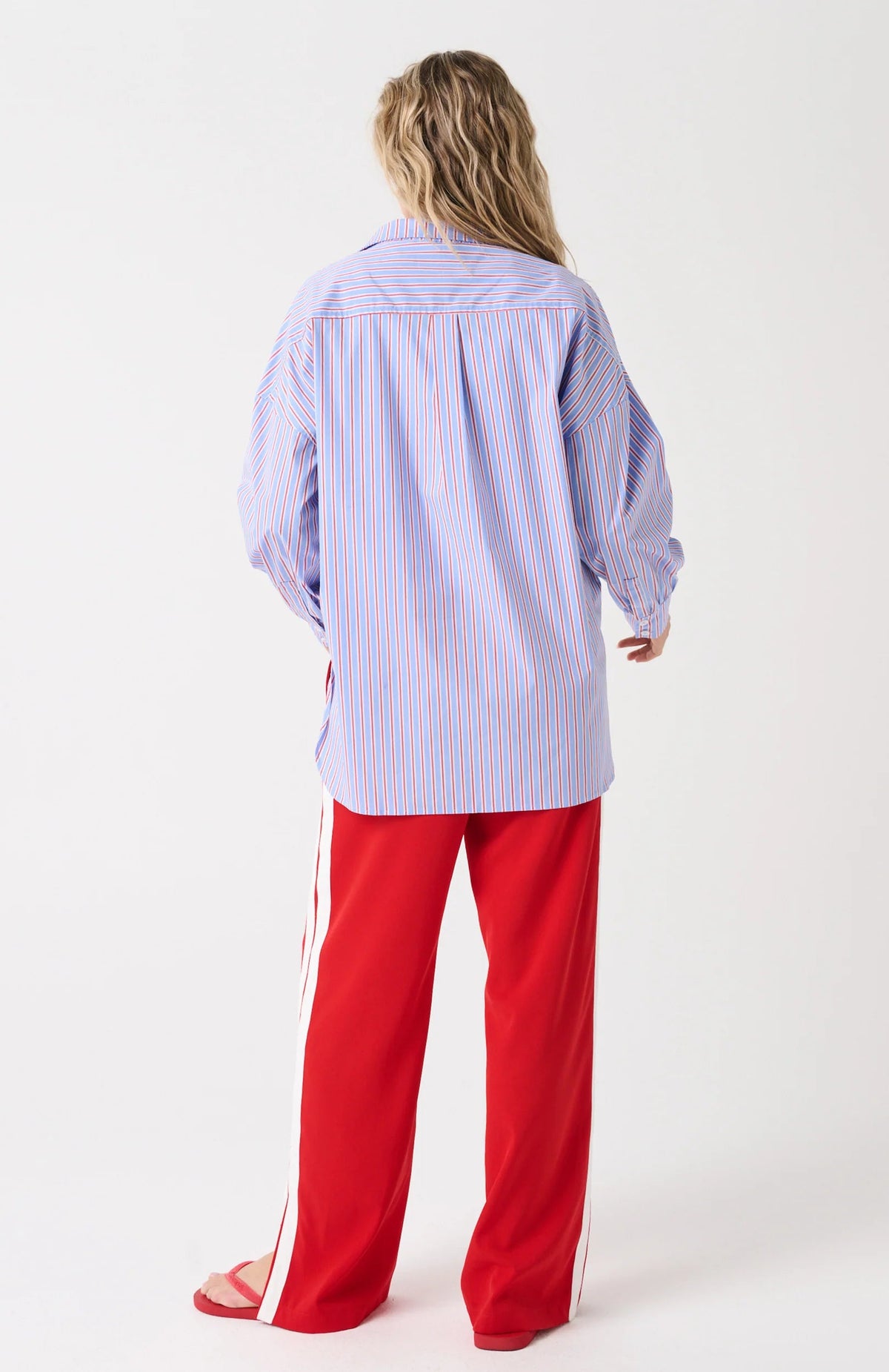 Darby Shirt - Cornflower Multi Stripe Cartel and Willow