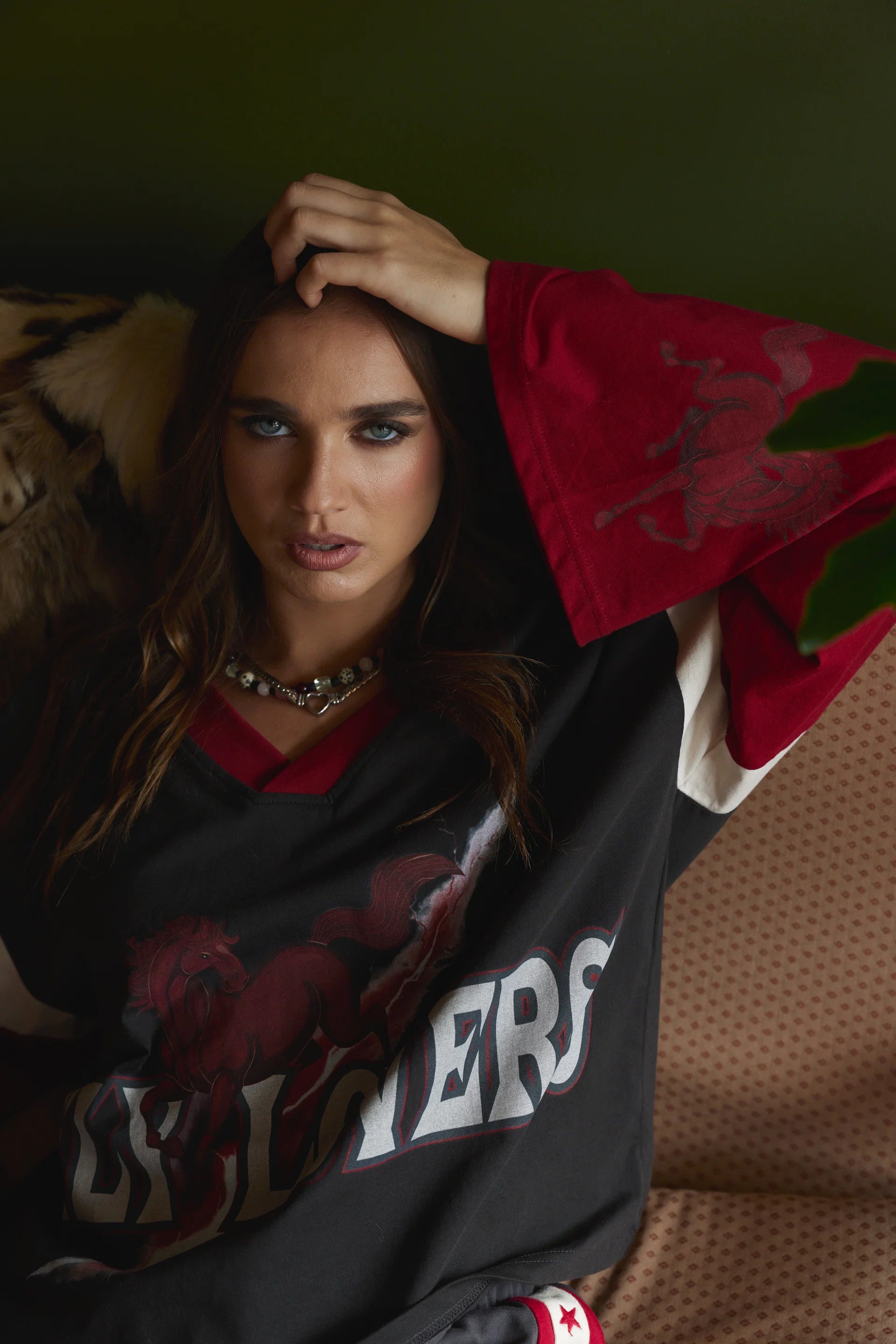 Mustang Boxy Long Sleeve Tee Only Lovers Left