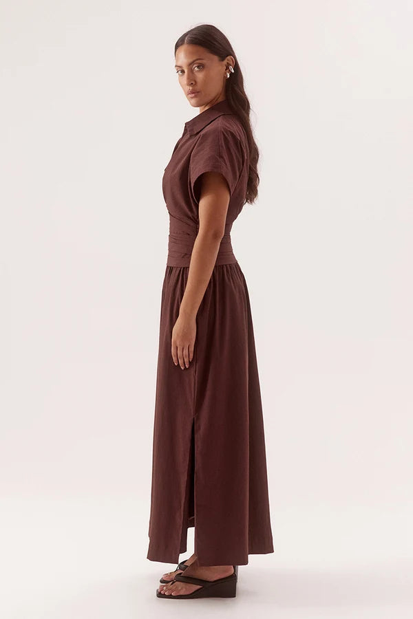 Lyra Dress - Chocolate Sovere