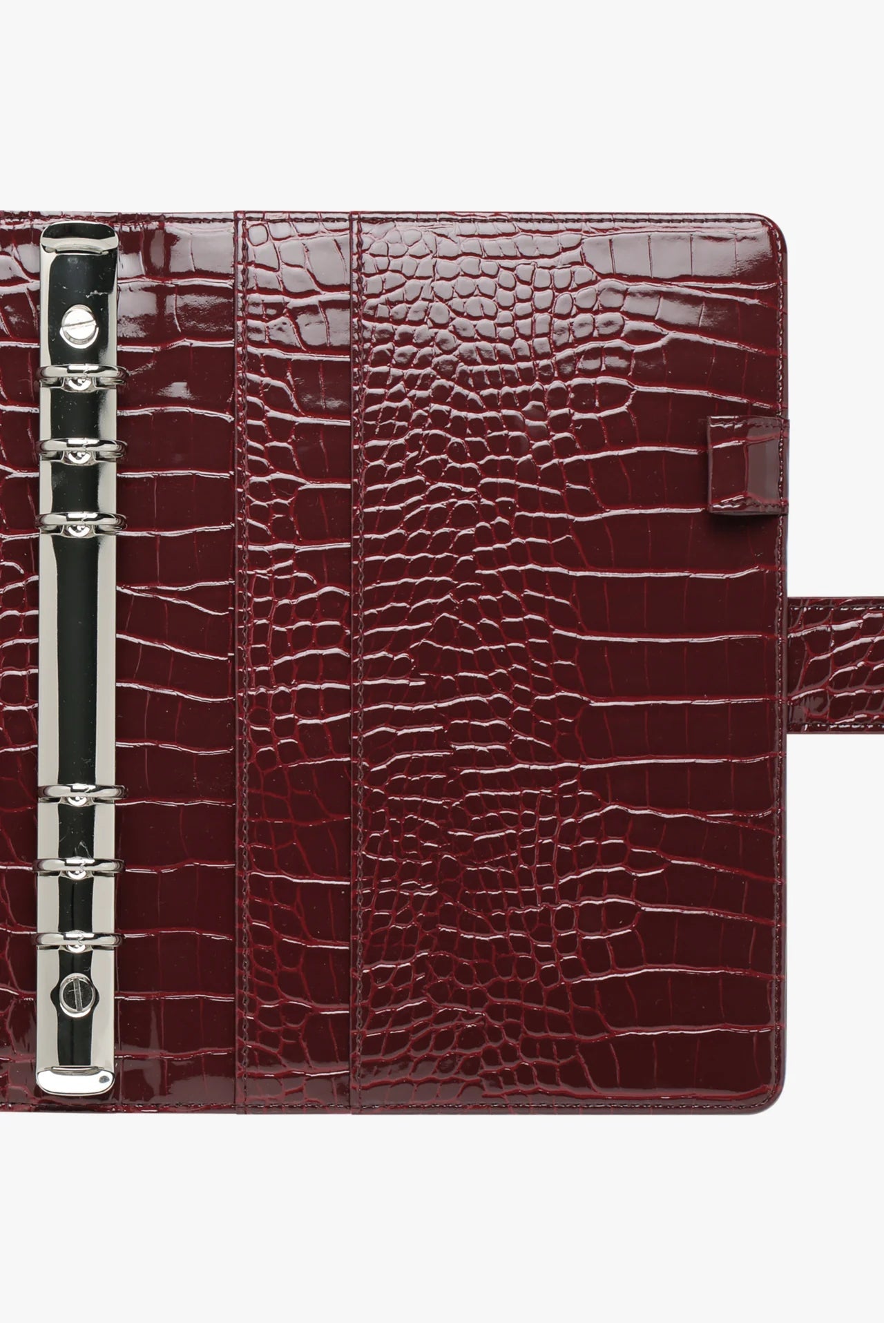 Mara A5 Planner Cover - Burgundy Croc Georgia Mae