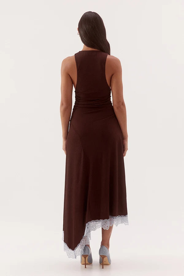 Harlow Dress Choc/Sky Sovere