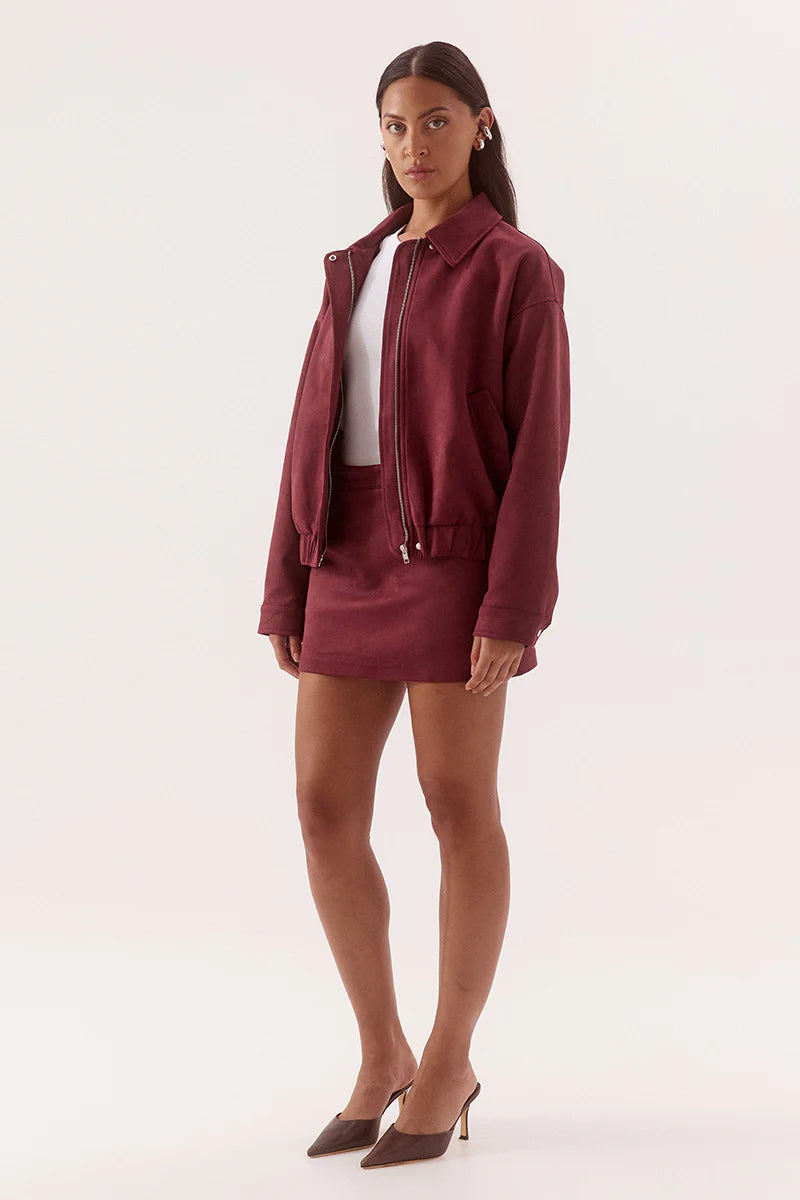 Avery Bomber - Cranberry Sovere