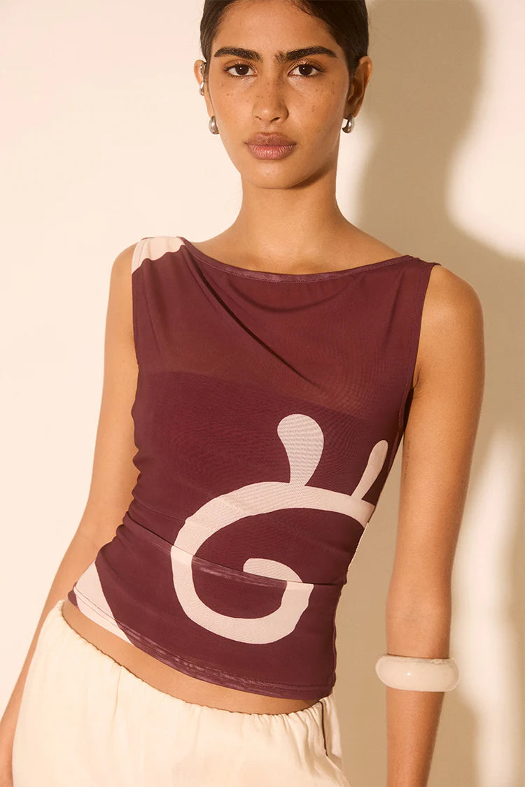 Sierra Top - Plum Swirl Mon Renn